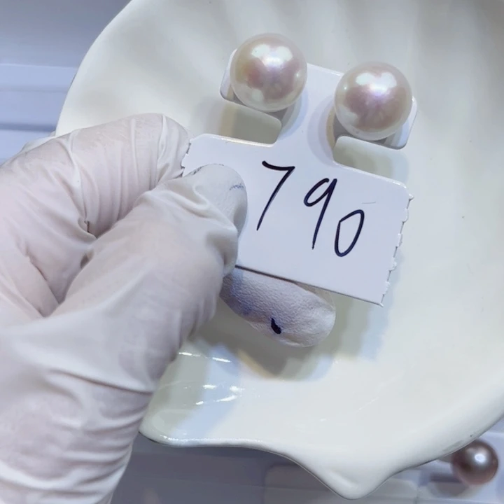 淡水珍珠耳饰银S925镶嵌