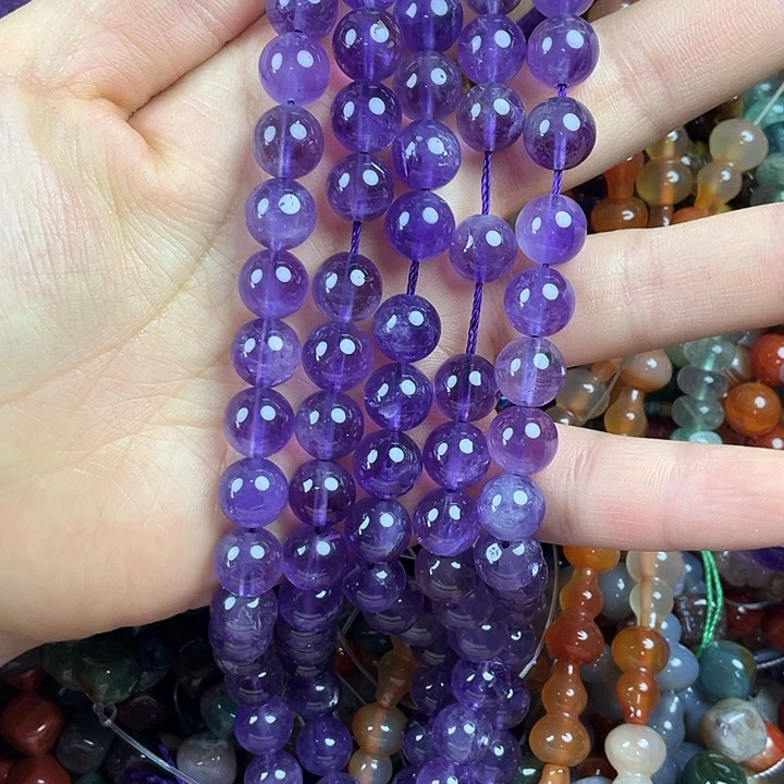 查罗石散珠合金卡10紫水一条