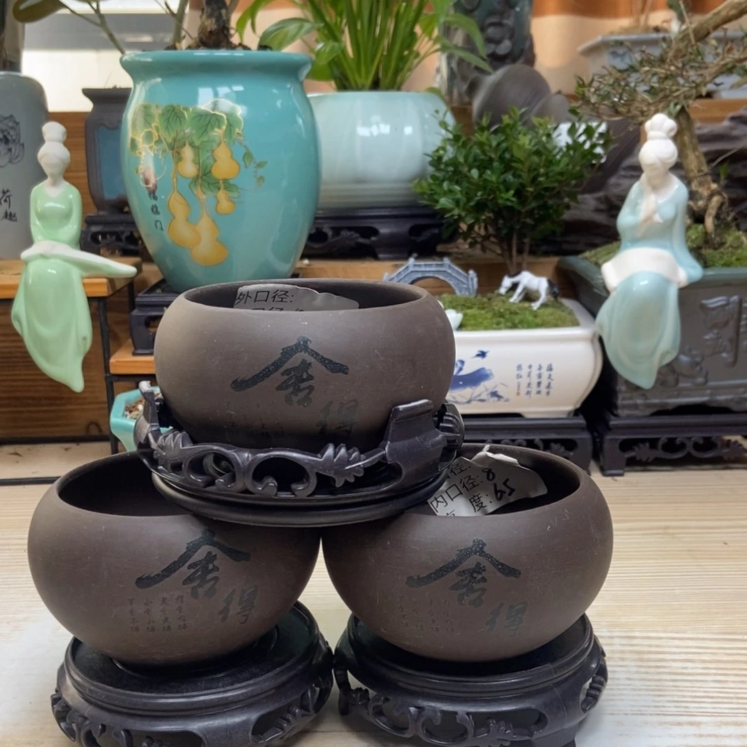 紫砂花盆陶瓷花盆陶瓷艺术