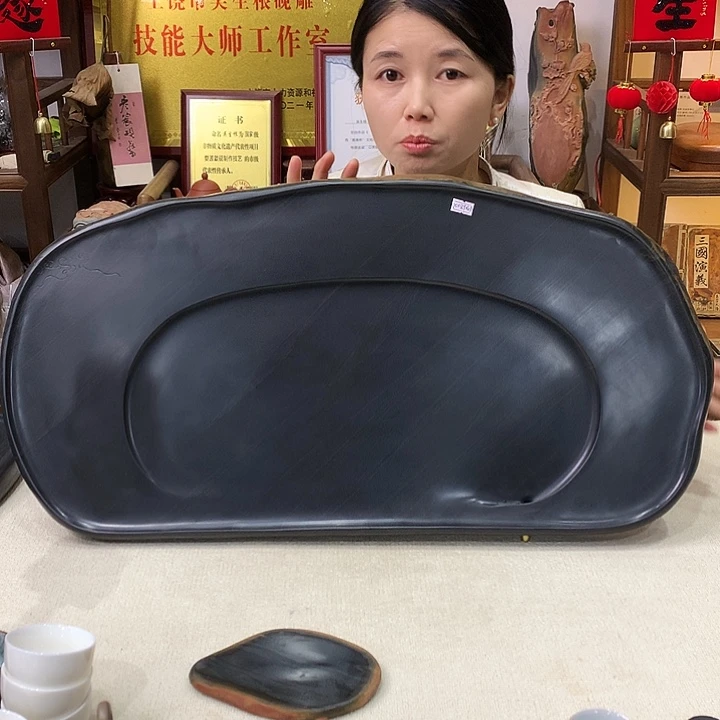岁***好歙砚石茶盘，尺寸：70*35.5*4.3