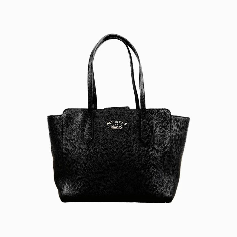 95新 GUCCI/古驰 黑金托特包