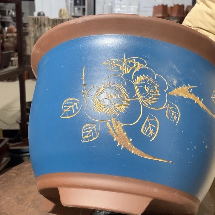 紫砂t000花盆花盆