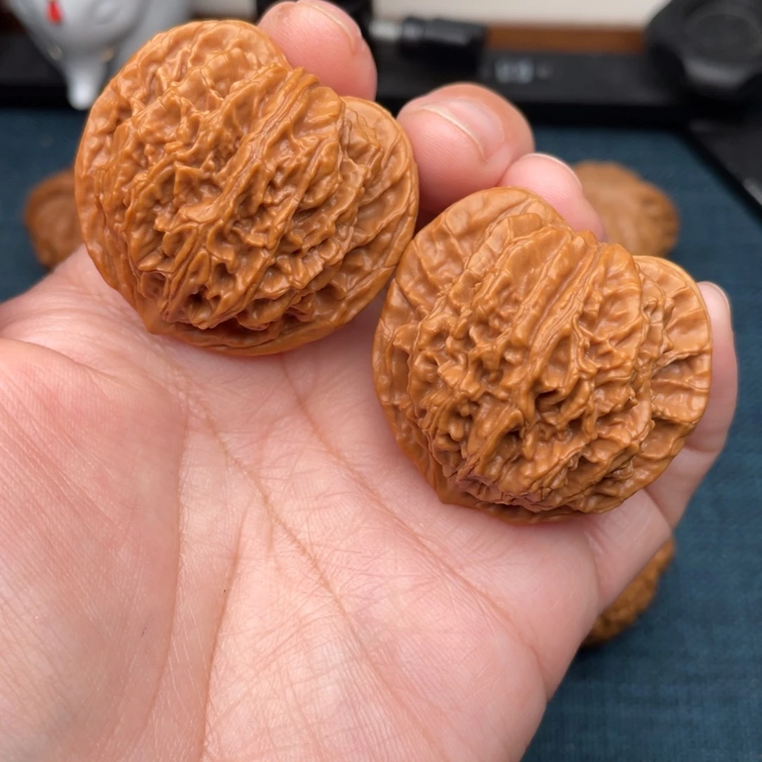 把件文玩核桃全品盘龙纹狮子头41.5