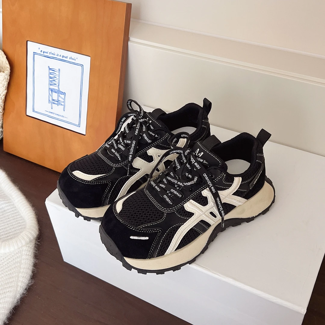 厚底丑萌大头老爹鞋女2025秋冬新款增高舒适百搭轻便休闲运动鞋女