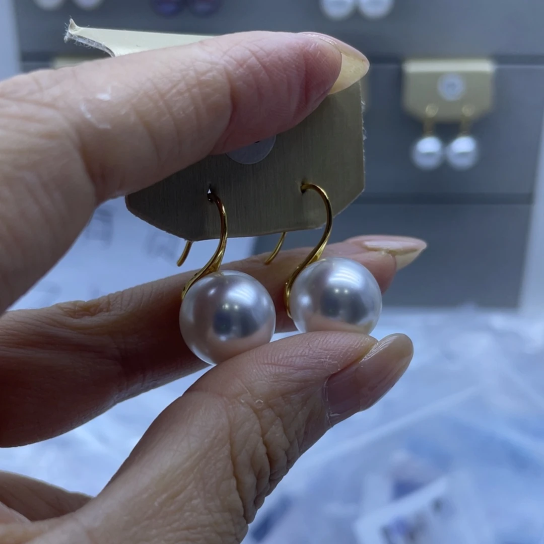 耳饰淡水珍珠银S925镶嵌