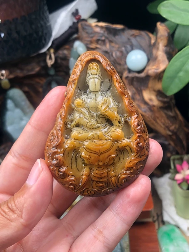 （普贤观音）属龙属蛇生肖守护神精雕