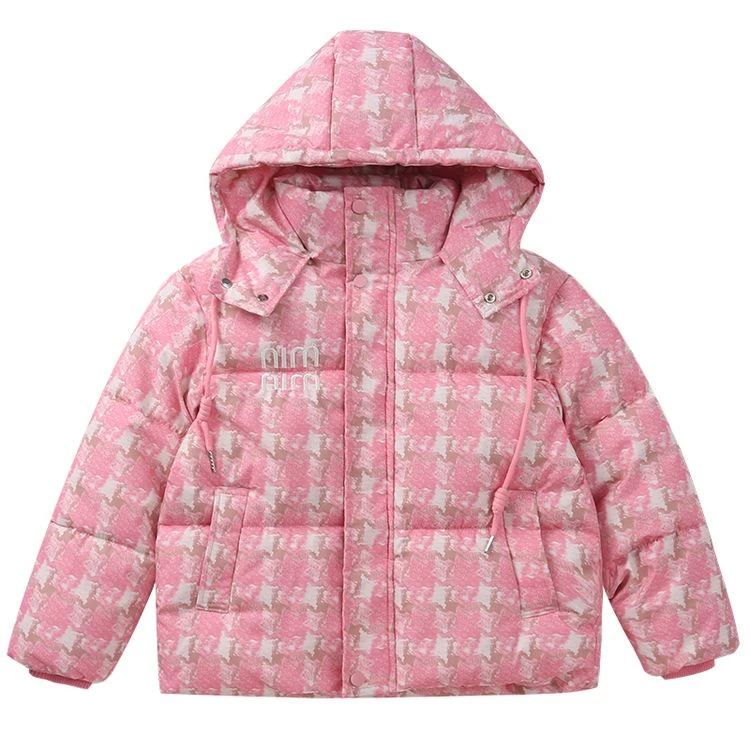 史比星&A158格子羽绒棉服