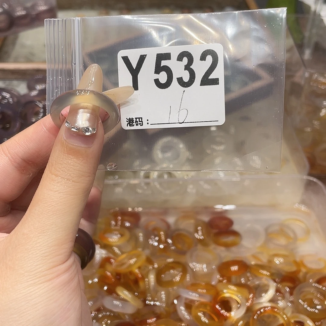 玛瑙/玉髓未镶嵌戒指532