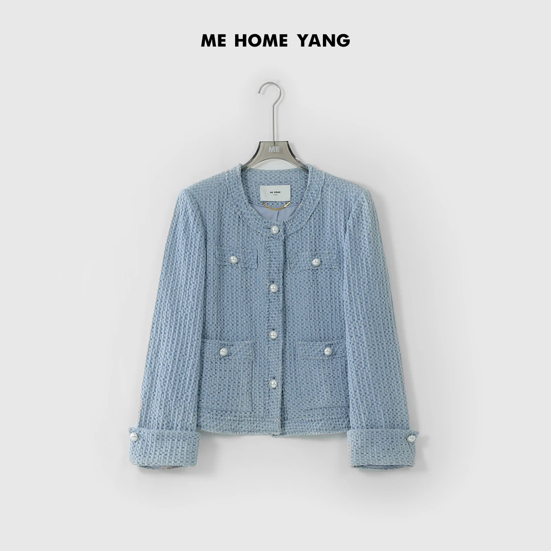 ME【蓝白画廊】春季新款女士时尚休闲百搭外套MEQS0516