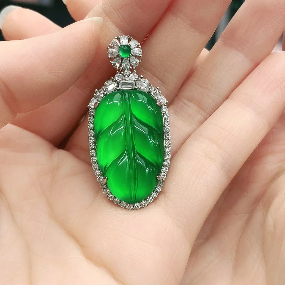 银S925镶嵌吊坠玛瑙/玉髓