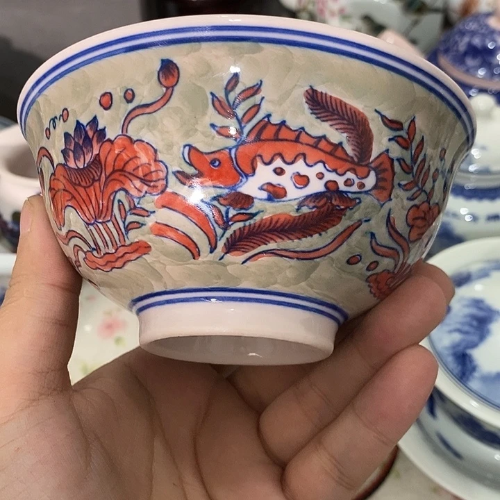 摆件陶景德镇陶瓷主人杯23444