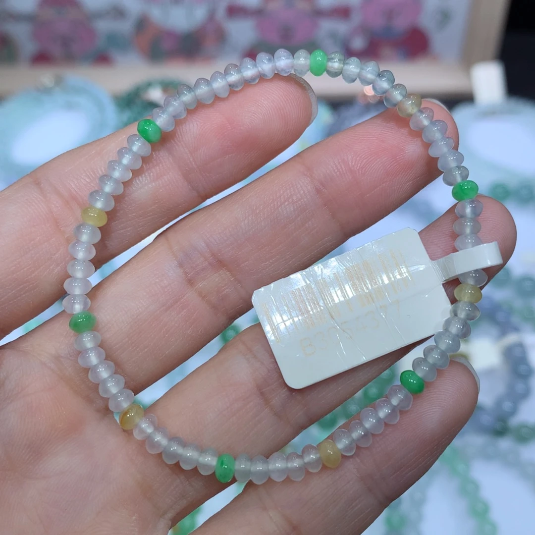 翡翠未镶嵌手链天然