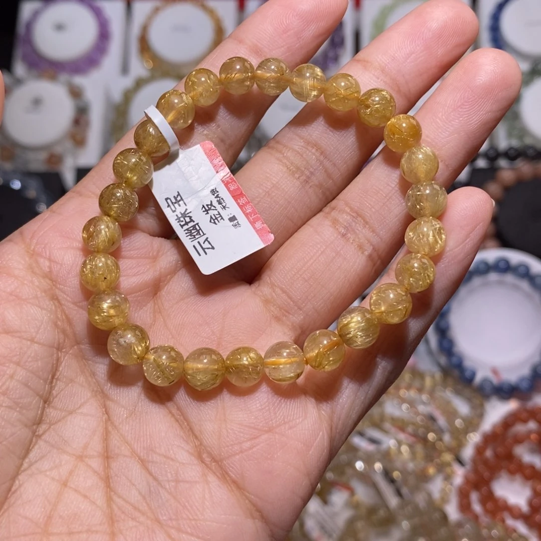 【闪购商品】发晶手链未镶嵌?*钛金7.2m