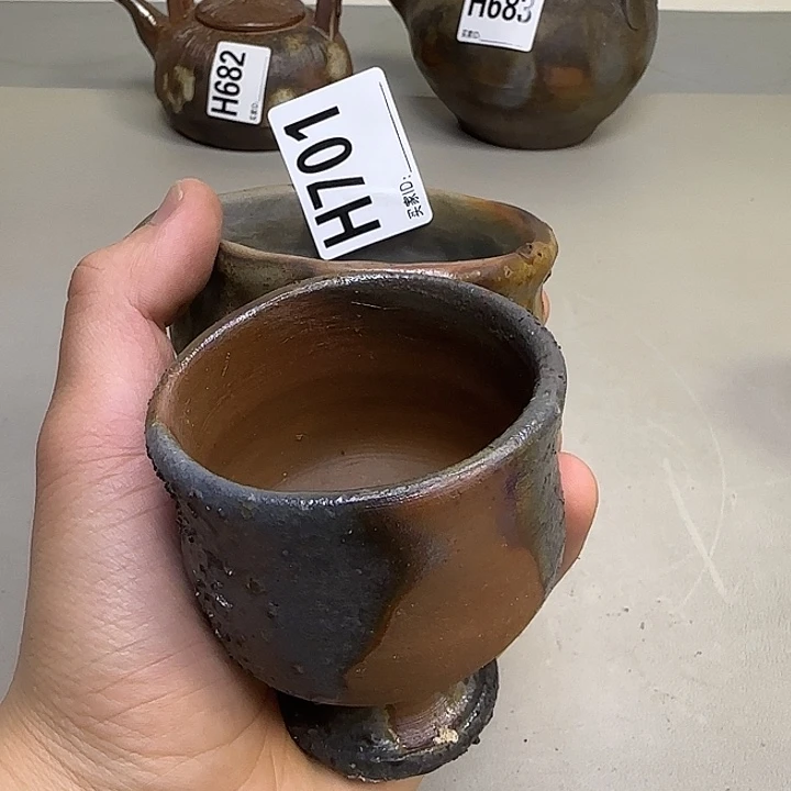 备前烧作品备前烧有伤修清**酒