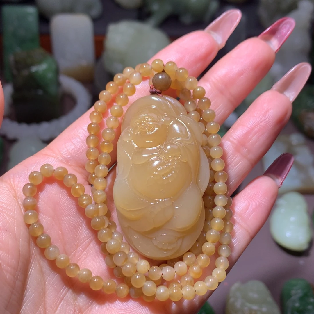 颈饰未镶嵌和田玉叫**爷