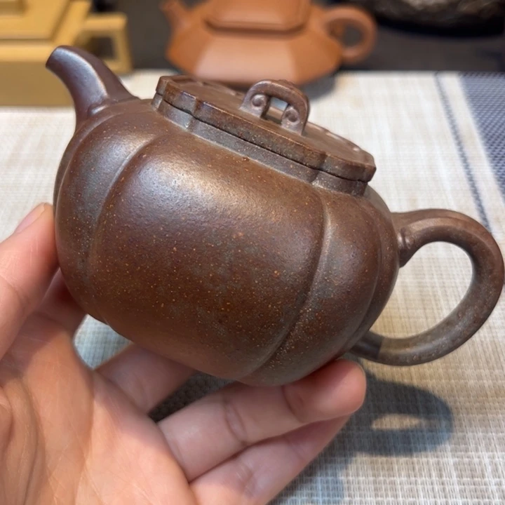 茶壶紫砂柴烧，太极，容量220毫升