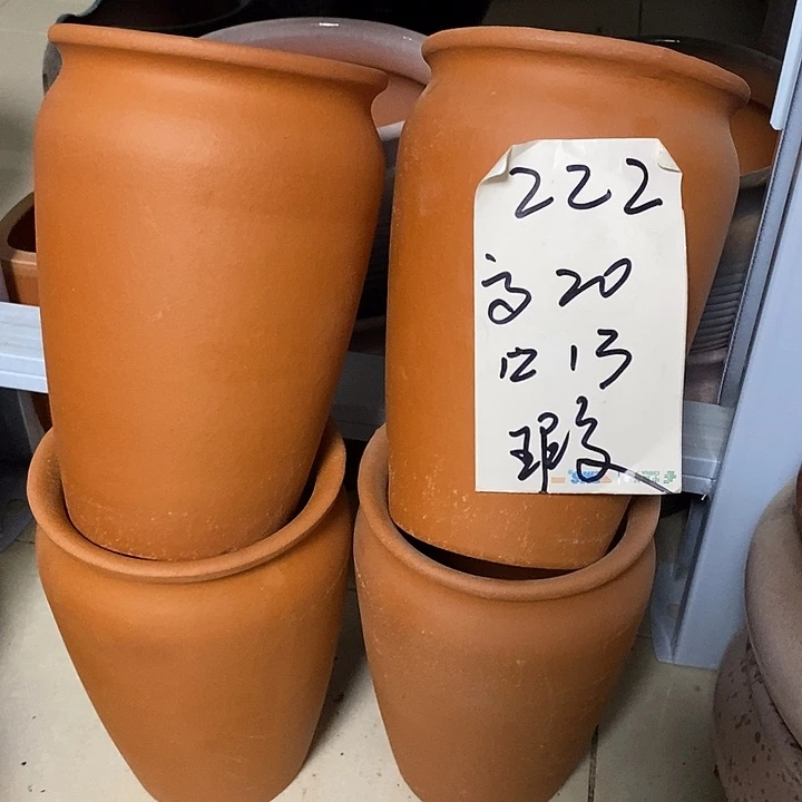 粗陶红陶绿植花盆222