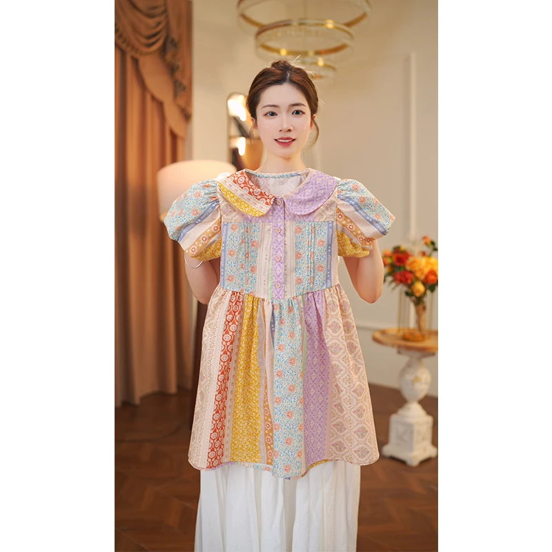 女童连衣裙2025新款夏季中大童女宝儿童夏款休闲裙子9935