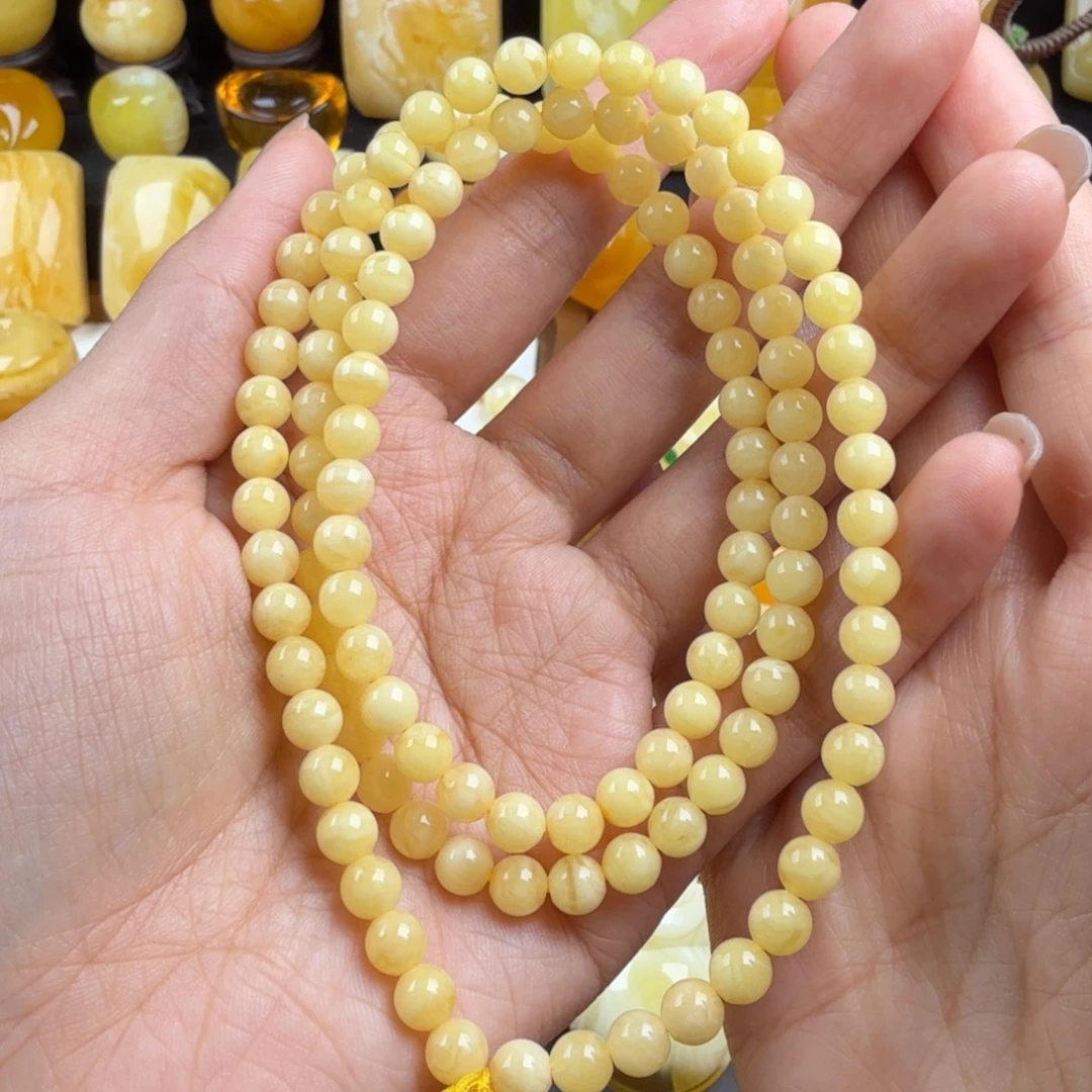 琥珀未镶嵌颈饰纯天然琥珀蜜蜡无优化