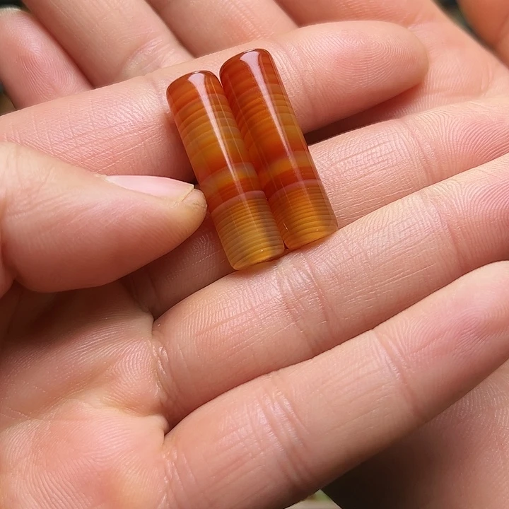 光***流玛瑙/玉髓未镶嵌吊坠(不含链)