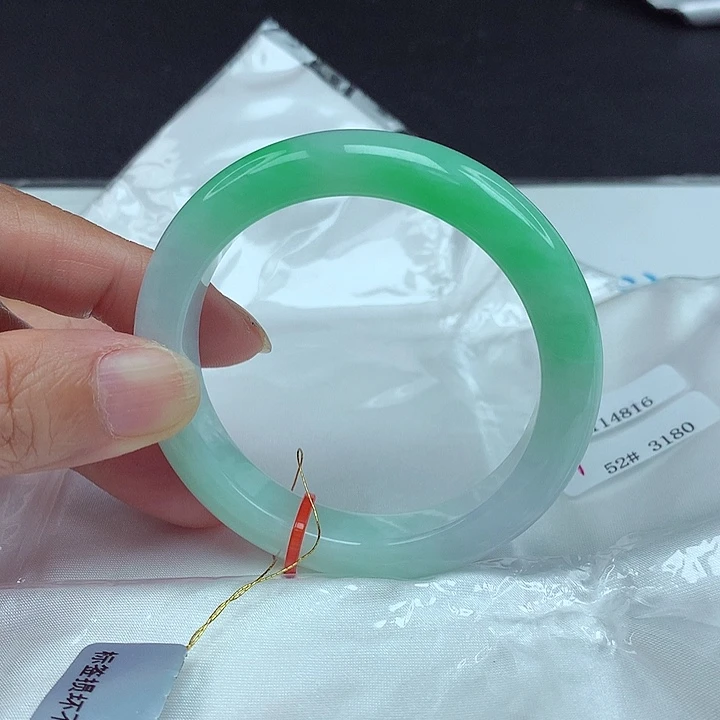 未镶嵌手镯翡翠52圈4816