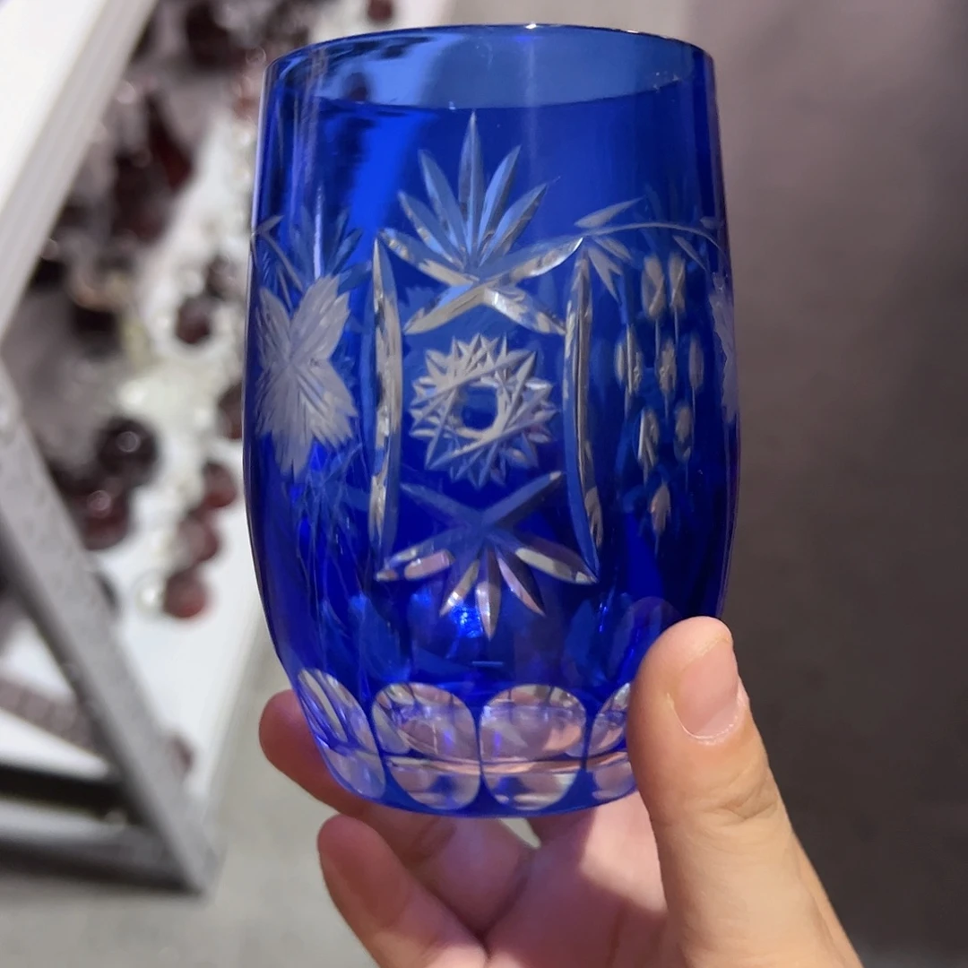 水晶玻璃平底款微瑕一个