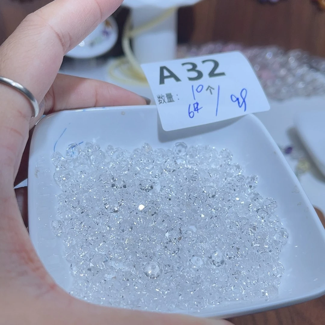 水晶珠宝半成品未镶嵌A32。