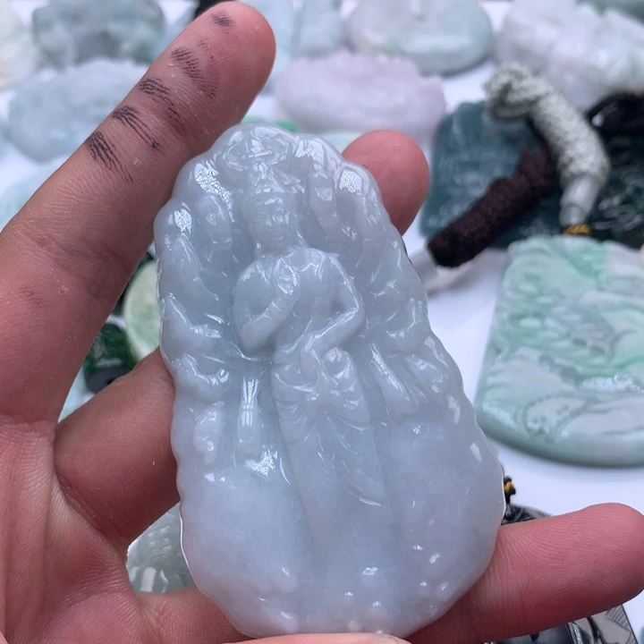 颈饰未镶嵌翡翠保真天然a货翡翠