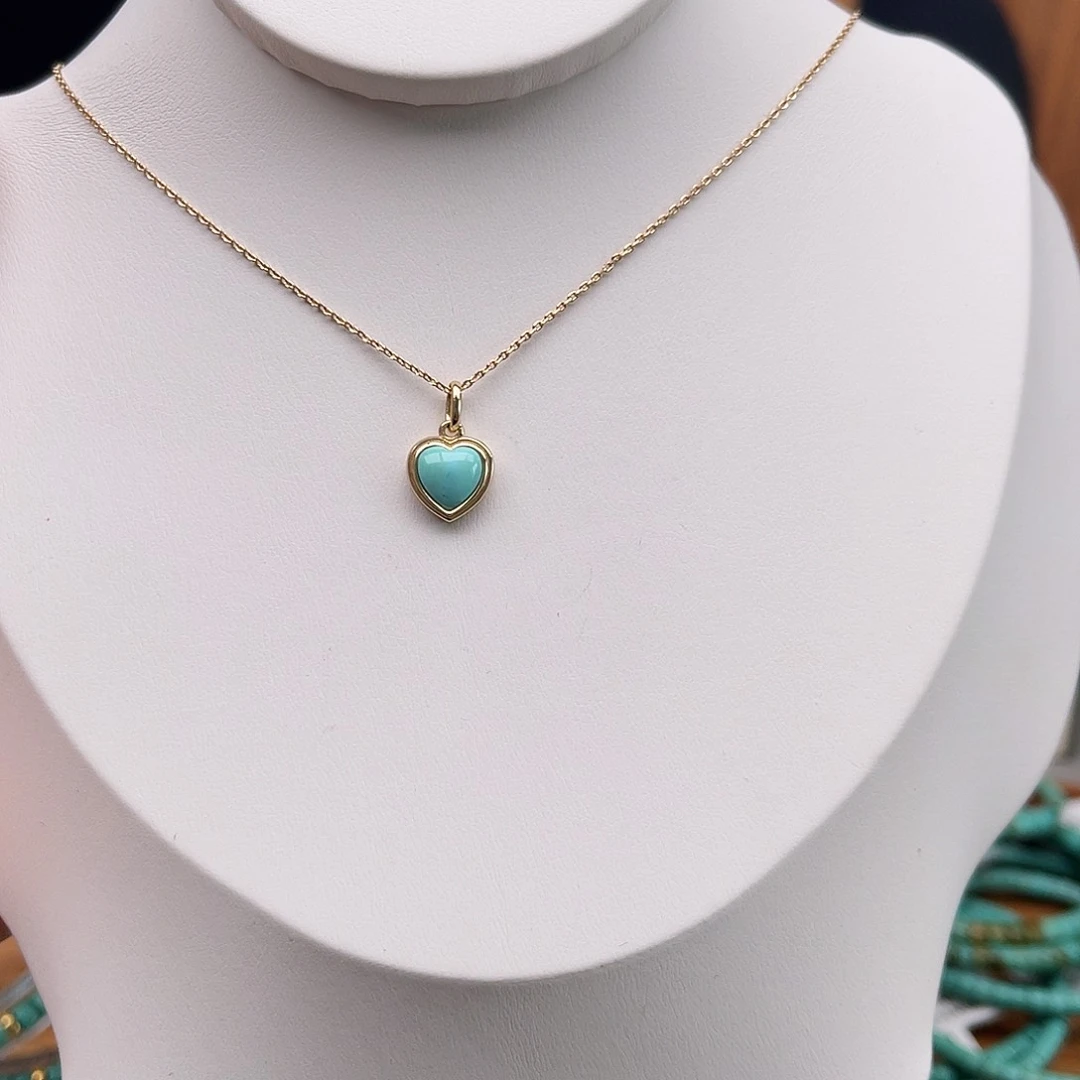 绿松石颈饰合金项链