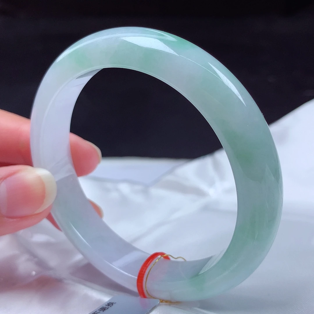 翡翠未镶嵌手镯58圈m11844