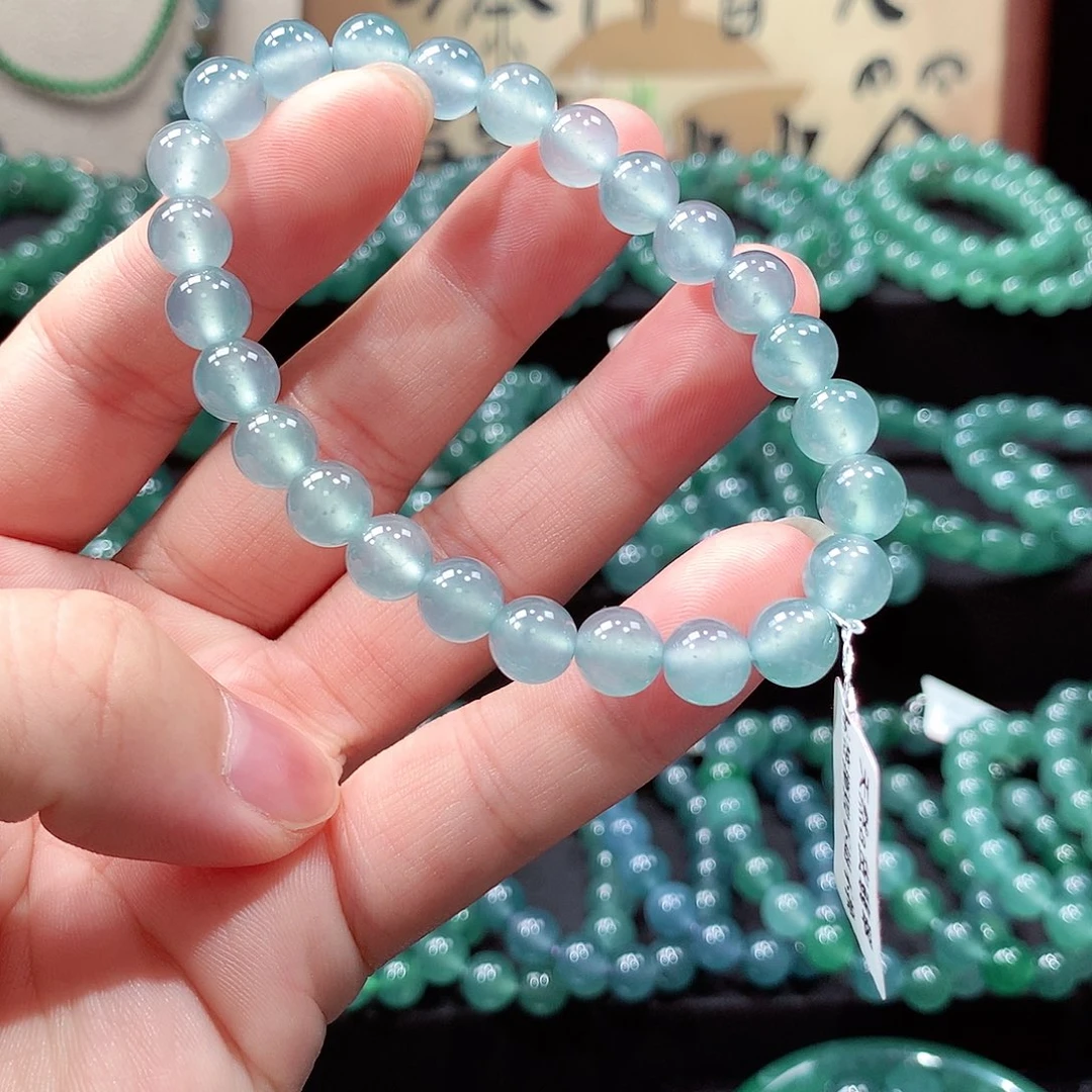 翡翠未镶嵌手链卡8