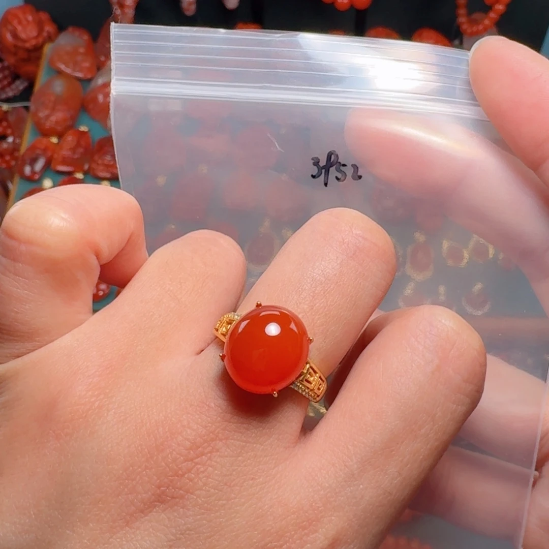 南红玛瑙南红银S925镶嵌