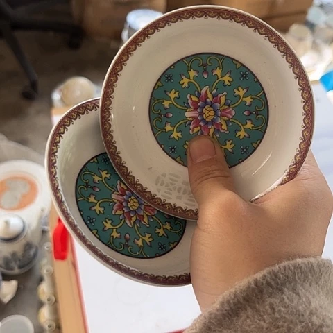 陶瓷4寸碟两个正价