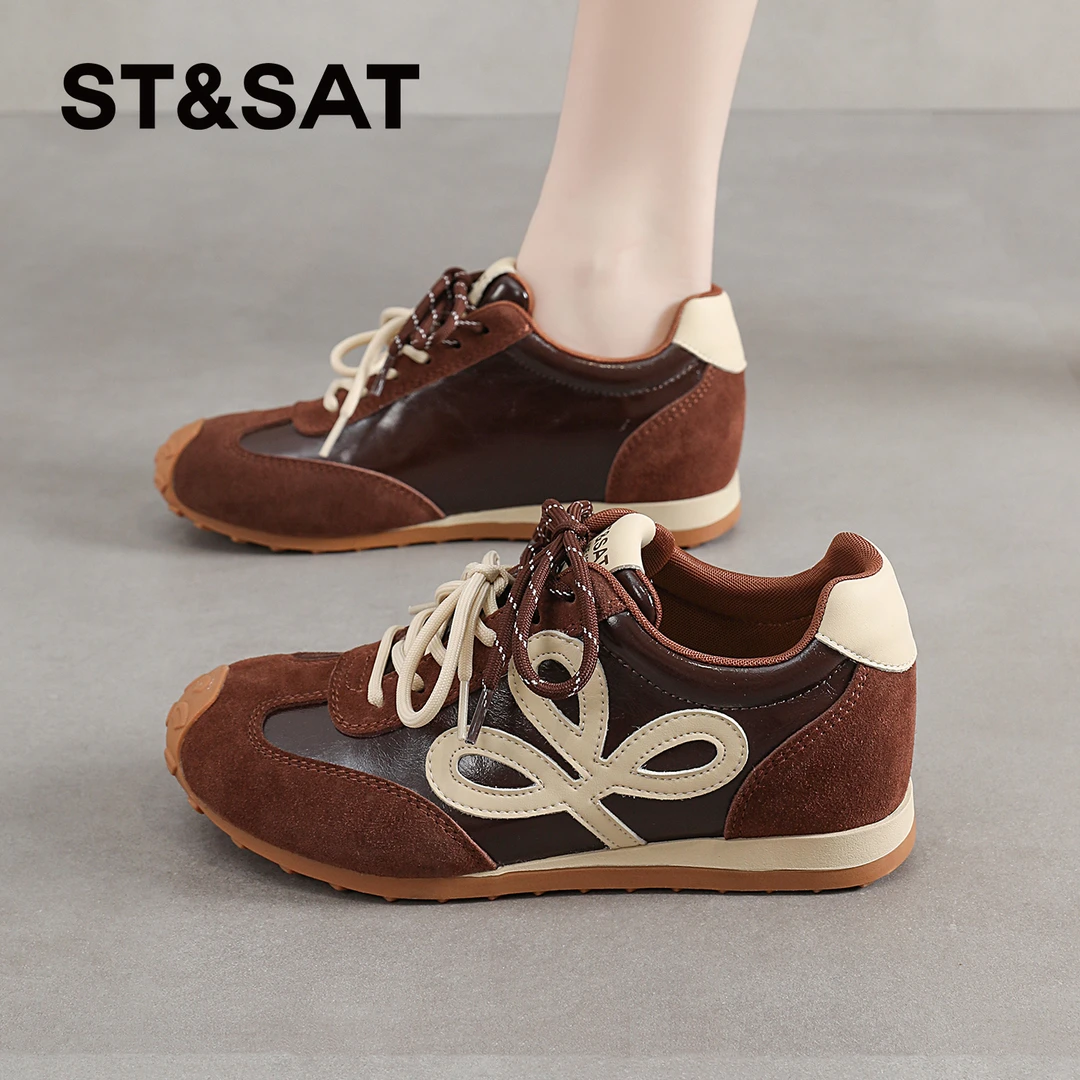 星期六透气运动鞋女士新款秋季明星同款德训鞋休闲百搭低帮女鞋子