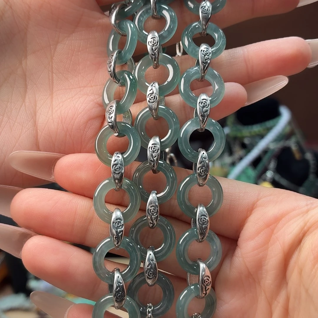 翡翠未镶嵌耳饰多样性发一手串