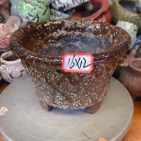 粗陶花盆手工花盆制作