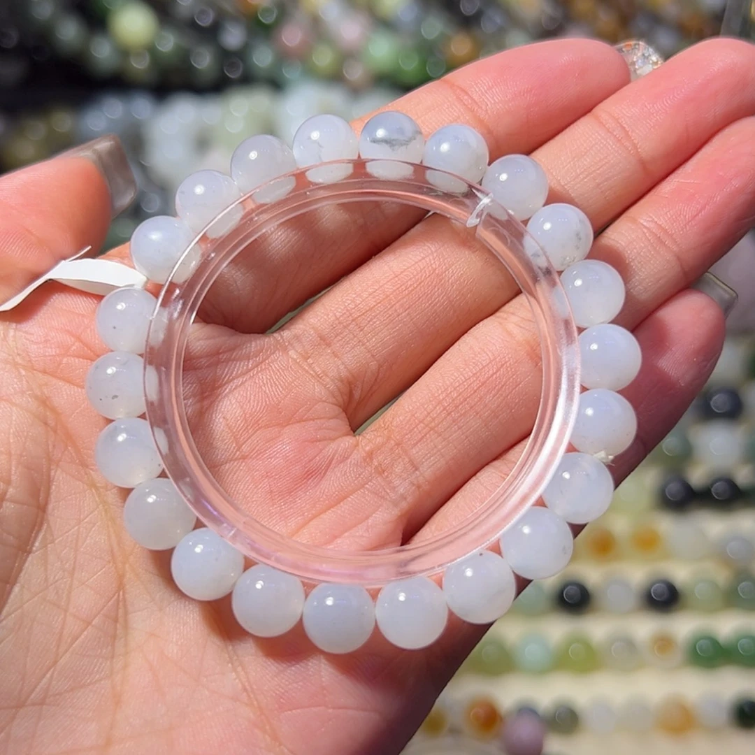 【闪购商品】未镶嵌和田玉珠宝奇石青花8mm