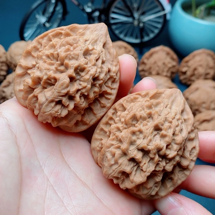 文玩核桃把件官帽47全品