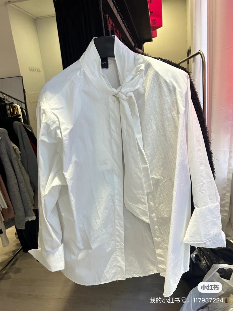 2025年爆款领结开衫衬衣