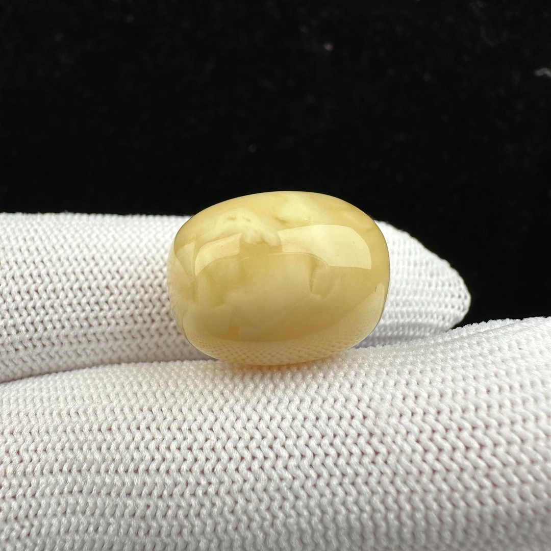 Y8381天然蜜蜡 鸡油黄桶珠 14*18mm抖音基地质检发货