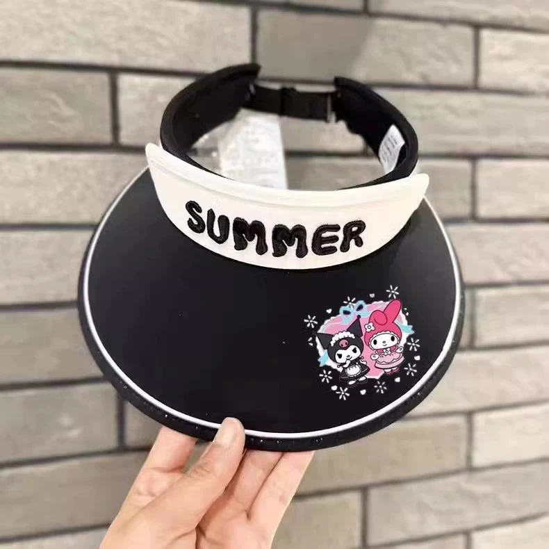 儿童渔夫太阳帽夏季男女童户外防紫外线大檐空顶草帽儿童防晒帽子