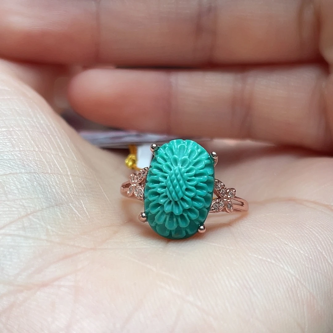 绿松石未镶嵌戒指