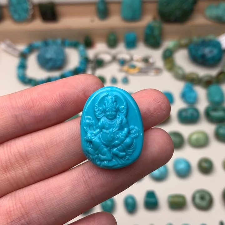 未镶嵌绿松石珠宝奇石