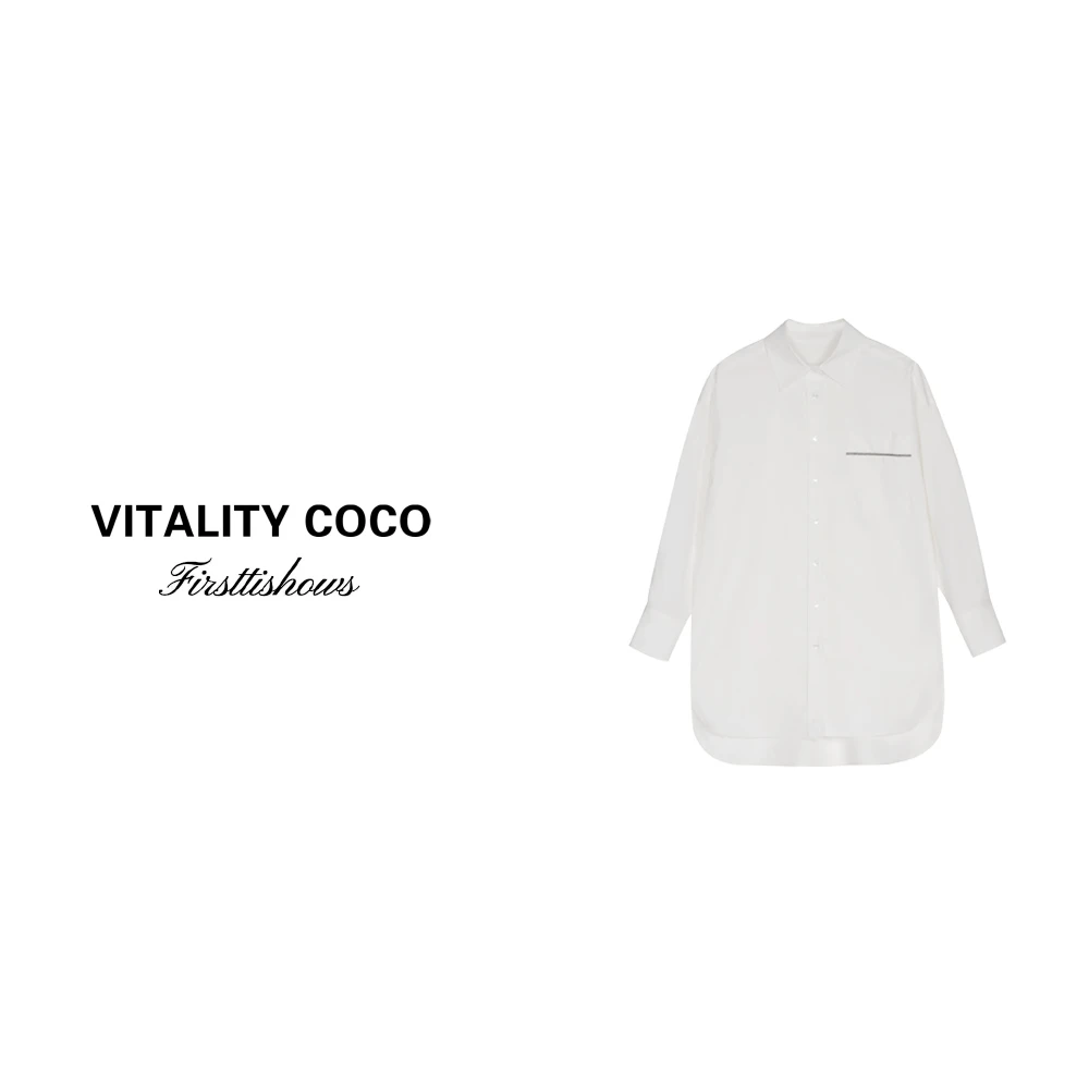 VITALITY COCO·休闲女慵懒风衬衫中长款衬衣1662
