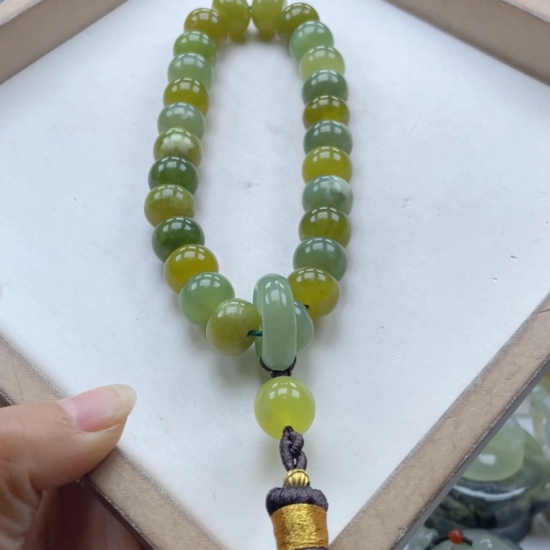 蛇纹石玉未镶嵌手链