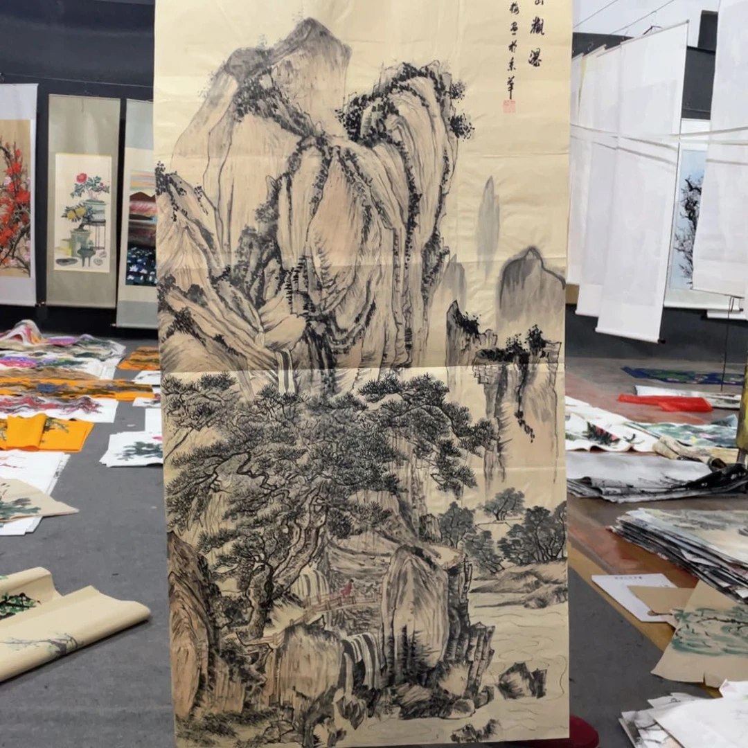 国画国画作品画心一张