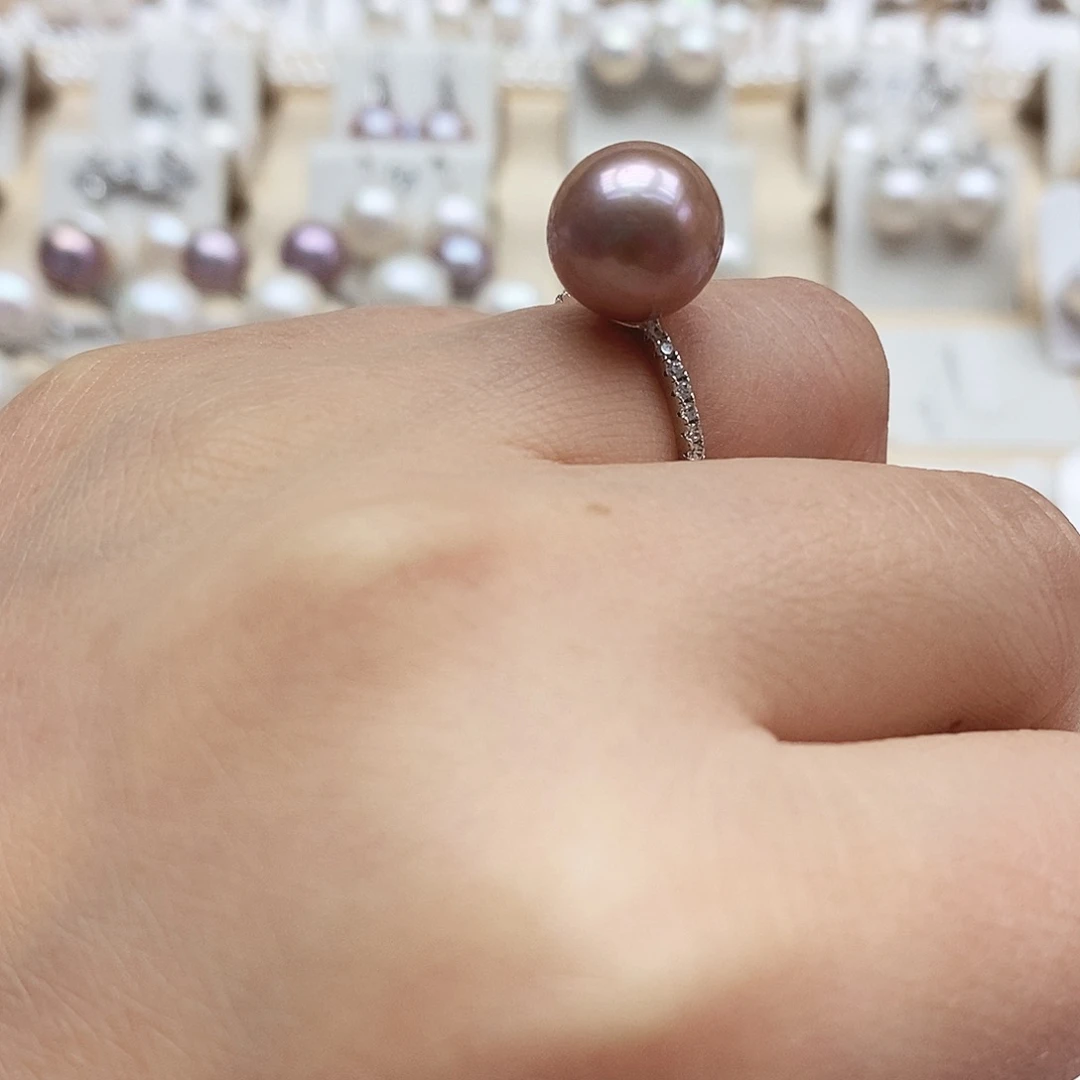 淡水珍珠颈饰银S925镶嵌