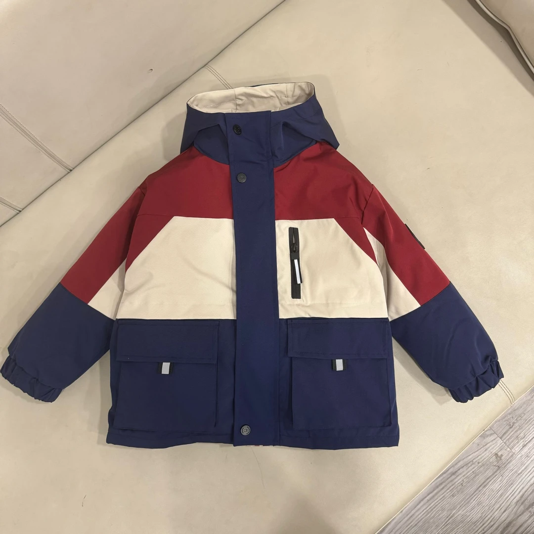 【主播样衣专属链接蓝色120】儿童外套加内胆秋季保暖加厚洋气