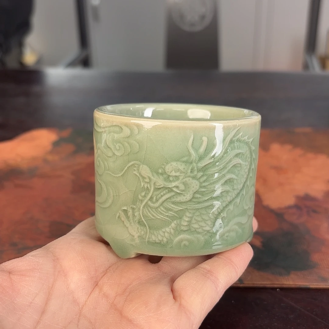 龙泉云间青瓷小米茶器