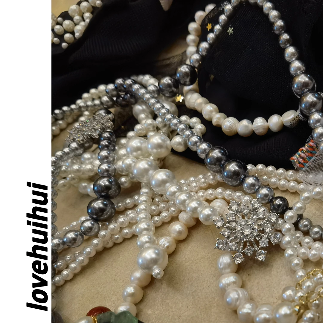 非金属仿珍珠项链 6.8Lovehuihui《时小姐的宠粉》2号福利饰品合集